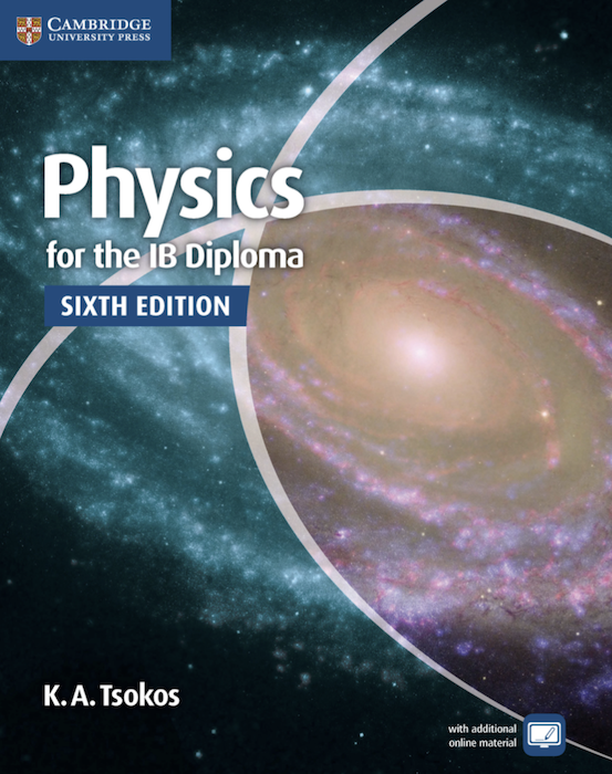 Cover of Physics for the IB Diploma Coursebook, published by Cambridge University Press