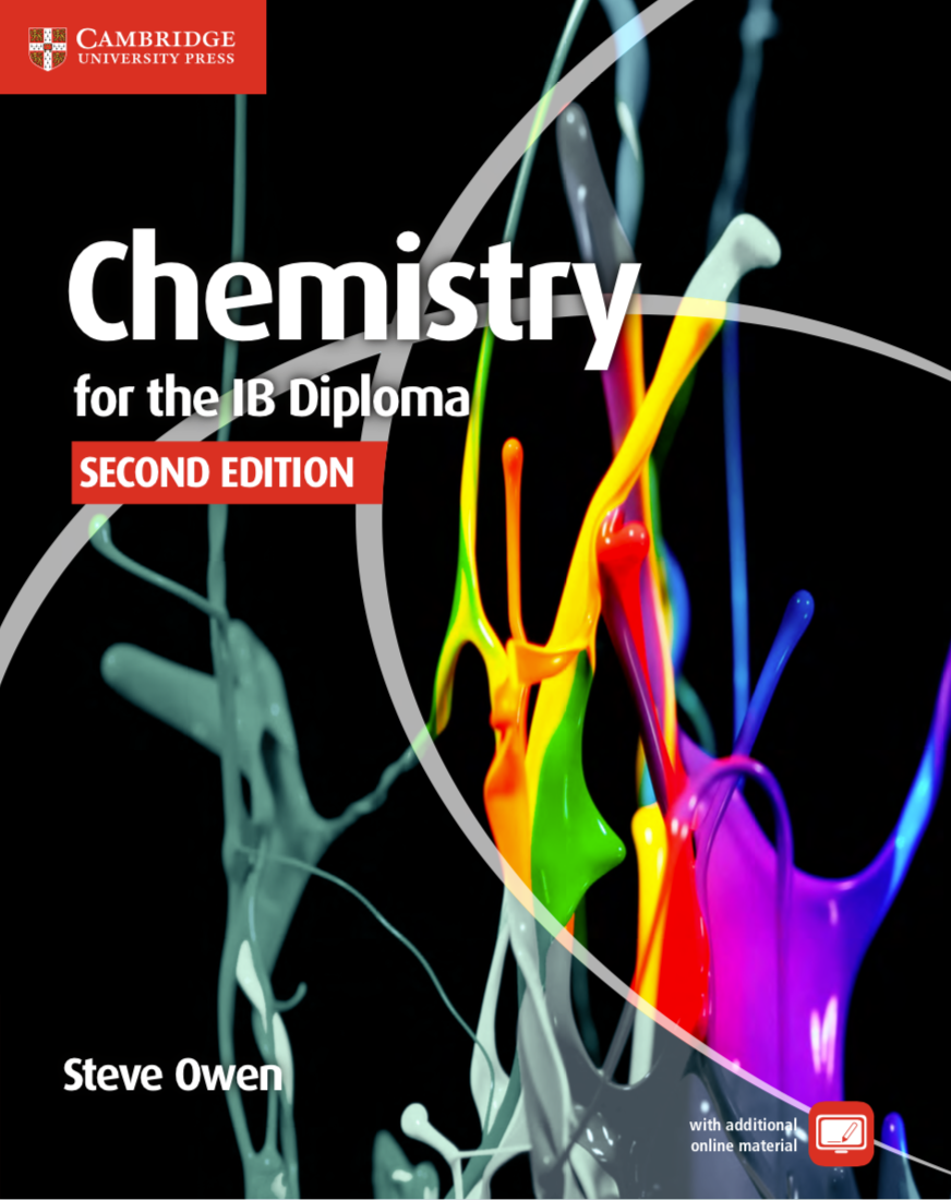 Cover of Chemistry for the IB Diploma Coursebook, published by Cambridge University Press