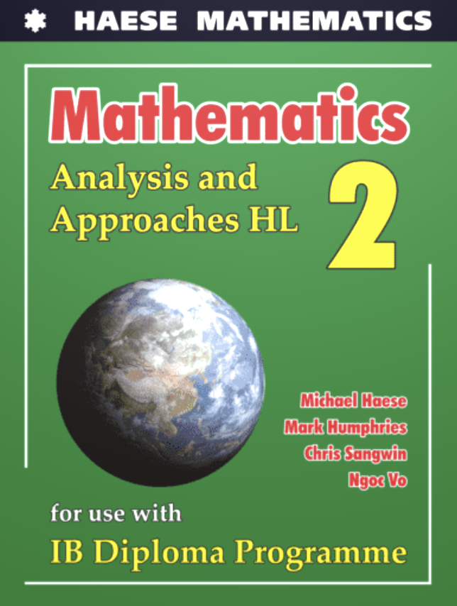 Mathematics: Analysis and Approaches HL 的封面，Haese 出版社出版